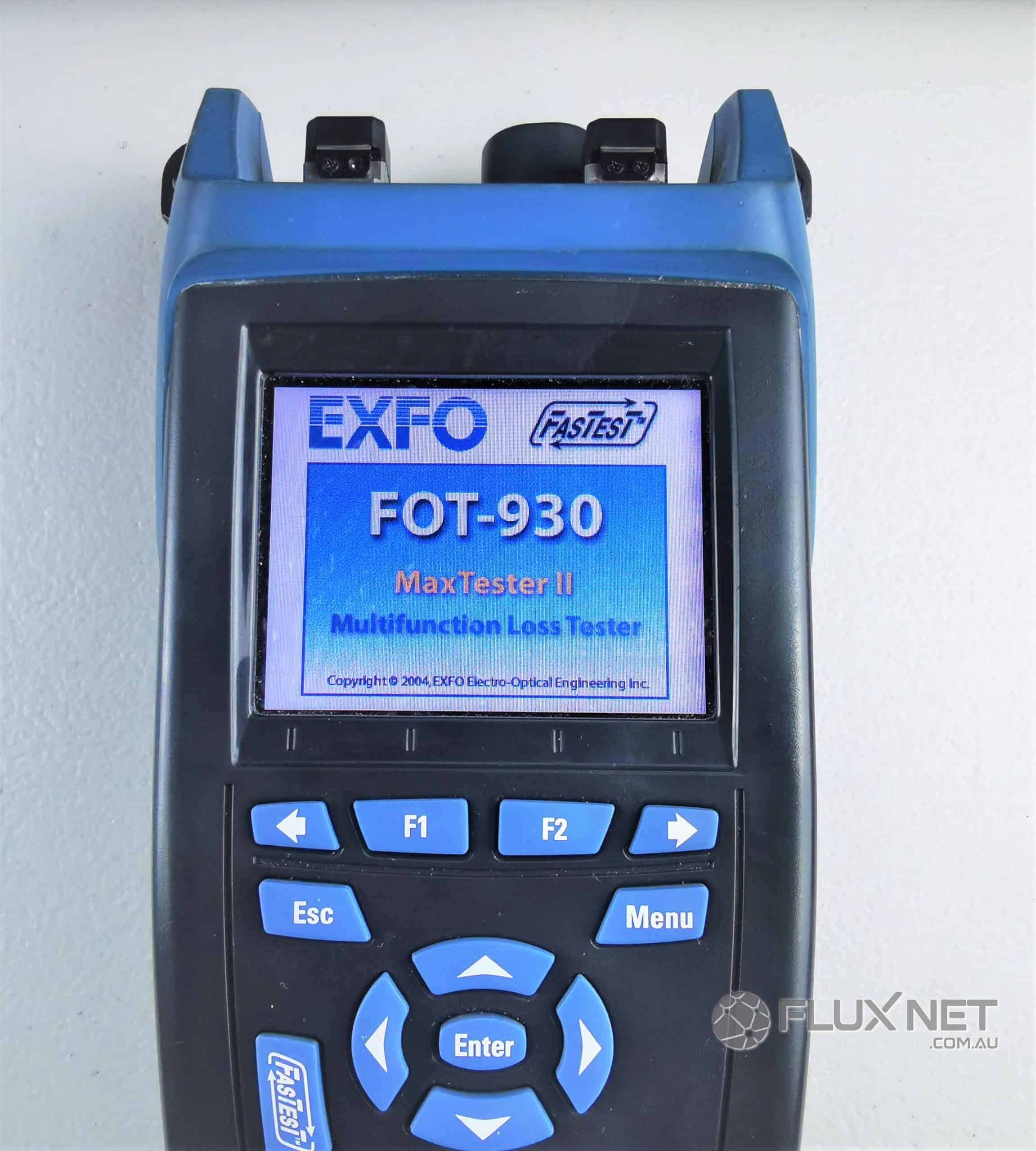 EXFO MaxTester II FOT930 SM Fiber Loss Tester with PM, VFL, TalkSet